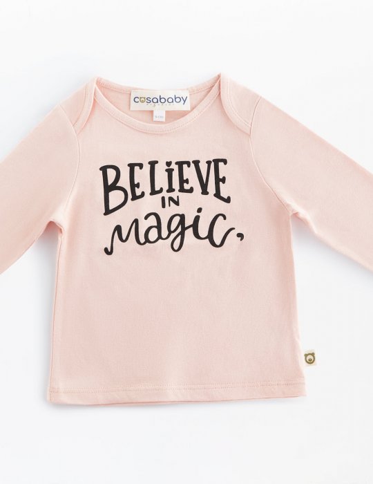 Believe in Magic Uzun Kollu T-Shirt Kiremit