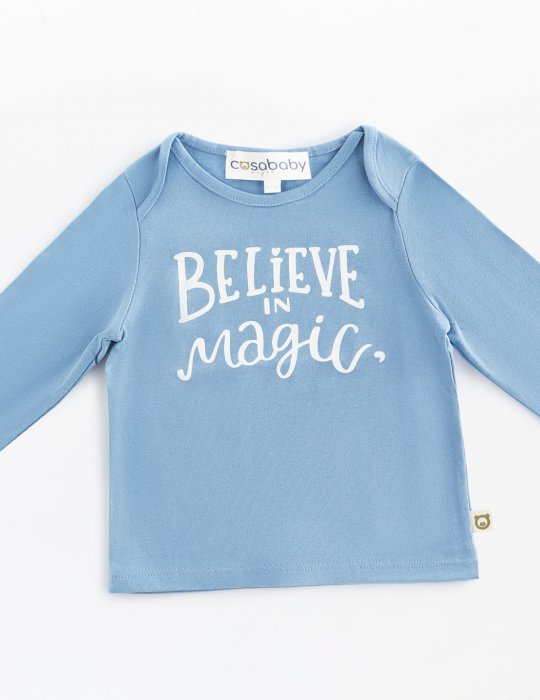 Believe in Magic Uzun Kollu T-Shirt Kiremit