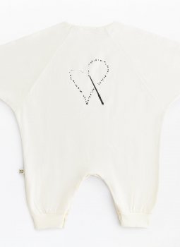 Magic Heart Playsuit Ecru