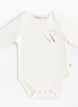 Magic Heart Onesie Body Ecru