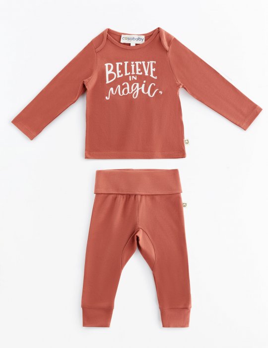 Believe in Magic Long Sleeve T-Shirt Pink