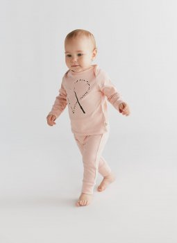 Magic Heart Long Sleeve T-Shirt & Cozy Pants Pink