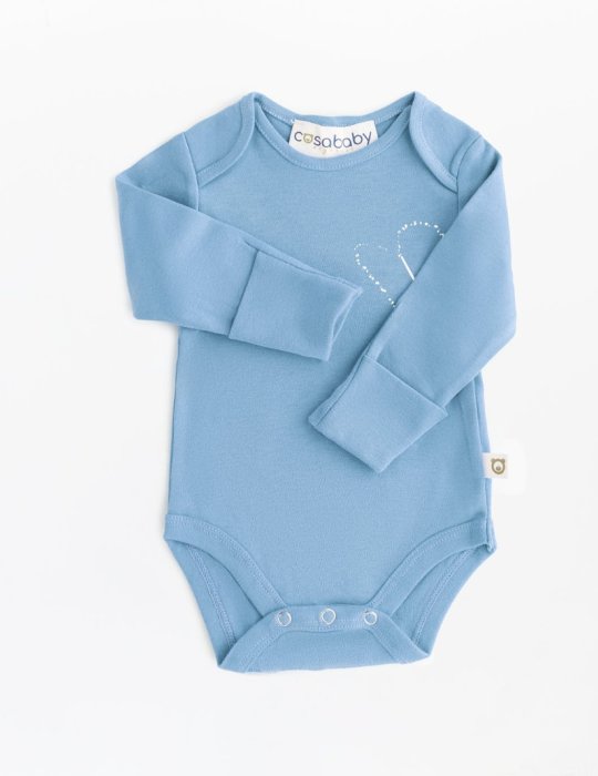 Welcome Little One Mavi Fermuarlı Tulum & Onesie Body