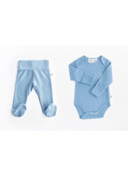 Magic Heart Onesie Body & Footed Cozy Pants Blue
