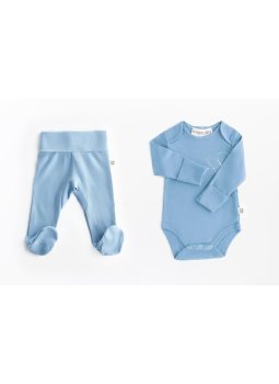 Magic Heart Onesie Body & Patikli Cozy Pants Mavi