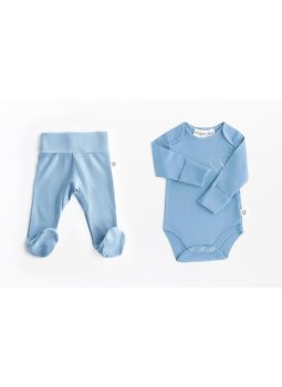 Magic Heart Onesie Body & Patikli Cozy Pants Mavi